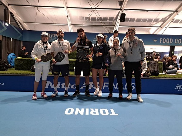 premiazione del torneo di doppio misto - livello avanzato ai Campionati di pickleball