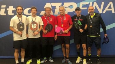 premiazione torneo di doppio maschile - livello principiante ai Campionati di pickleball